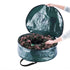 Wreath Storage Bag- 24? Round- Protect Holiday, Easter, Fall & Christmas Artificial Wreaths & Garland- Zippered Tote with Handles by Elf Stor (Green)