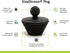 StopShroom Tub 2 Pack Universal Stopper for Bathtub and Bathroom Sink Drains, Black Plug 2pk, 2 Count