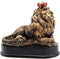 H&W Lion King Figurines Statue, 5''H Office Desk Decoration, Nordic Style Home and Study Decoration, Collectible Figurines, Best Gift for The Man