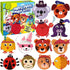 Art Craft Gift for Kids - 12 Paper Plate Art Kit Toy for 2, 3, 4, 5 Years Old Boys Girls Toddler, DIY Animal Art Supplies for Children Preschool Classroom/ Party Favor/ Birthday/ Christmas Game Crafts