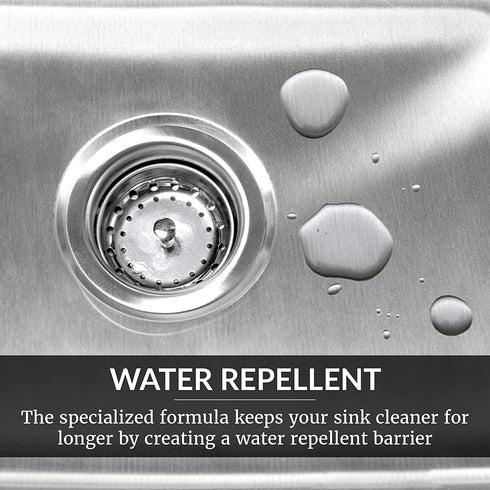 Hope's Perfect Sink Cleaner and Polish, Restorative, Water-Repellant, Removes Stains, Ideal for Brushed Stainless Steel, Cast Iron, Porcelain, Corian, Composite, Acrylic, 8.5 oz 2 Pack