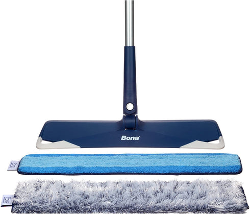Bona Premium Microfiber Floor Mop, Includes Microfiber Cleaning Pad and Microfiber Dusting Pad