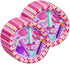 Girl Pixel Mining Birthday Party Supplies Set Plates Napkins Cups Tableware Kit for 16