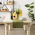 DII Variegated Tabletop Collection, Table Runner3x72, Olive Green