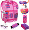 Girls Tactical Vest Kit with Blaster - Kids Pink Tactical Vest Compatible with Nerf Rebelle N-Strike Purple Darts for Girl
