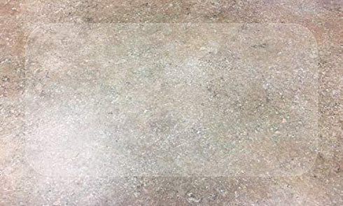 Safe Way Traction 16" X 34" CLEAR/FROSTED Adhesive Vinyl Anti Slip Non Skid Safety Bath Mat 4100-16X34-RC