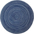 Red-A?Placemats,Round Placemats for Dining Table Set of 6 Woven Heat Resistant Non-Slip Kitchen Table Mats Diameter 14 inch(Blue)