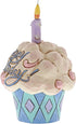 Enesco (4052066) Jim Shore Heartwood Creek Mini Birthday Cupcake Stone Resin Figurine, 3.75", Multicolor