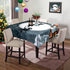 VVA Square Christmas Tablecloth, 60x60 Christmas Table cloth Winter Santa Claus Sleigh Snow Christmas Eve New Year Present and Stars Print Square Table Cloth for Family Kitchen Gatherings Dinner Decor