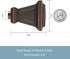 Kenney KN75351 Seville 5/8" Standard Decorative Window Curtain Rod, 48-86", Oil Rubbed Bronze