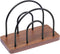 MBL Wooden Napkin Holder with Matte Black Metal Wire, for Kitchen Dining Restaurant Table Classic Home D©cor, Indoor & Outdoor Use, Brown Base
