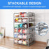 AIYAKA 3 Tier Stackable Can Rack Organizer,for food storage,kitchen cabinets or countertops,Storage for 36 cans,Silver