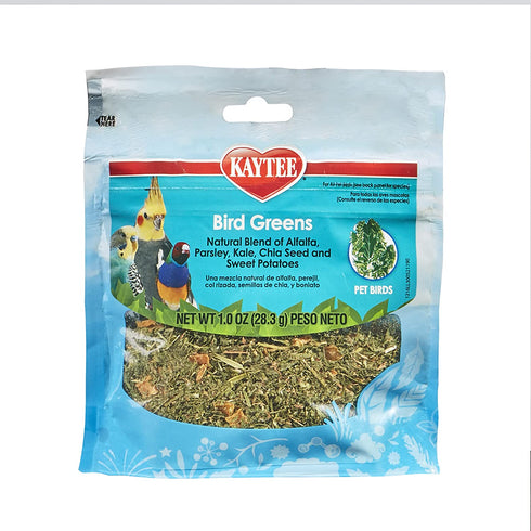Kaytee Bird Greens Treat for All Pet Birds, 1 oz