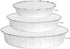 PARTY BARGAINS Round Heavy Duty Disposable Aluminum Pans. For Baking, Roasting. BBQ, Perfect in kitchen, for Takeout Food, Catering, Picnic, Camping (9 Inch no lids, 40)