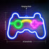 Game Neon Sign Gamepad Shape LED Neon Signs for Wall Decor, Game Shaped Neon Lights for Bedroom Game Room Decor Teen Boys Gamer Party Gaming Wall Decoration Gift Wall Signs