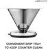 Jarware Stainless Steel Pour Over Coffee Drip Filter for Regular & Wide-Mouth Mason Jars
