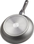 Cook N Home Nonstick Heavy Gauge Skillet Omelet, Grey 12-Inch Fry Pan