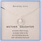 Mother Daughter Necklace Gifts for Mom from Daughter Sterling Silver Circle Necklace for Women Christmas Holiday Jewelry