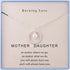 Mother Daughter Necklace Gifts for Mom from Daughter Sterling Silver Circle Necklace for Women Christmas Holiday Jewelry