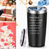 Dear Dad Thanks for Putting Up with a Spoiled Travel Mug Tumbler.Funny Father's Day Birthday Christmas Gifts for Men Papa New Dad Father Daddy from Son Daughter Wife.(20 oz Black)