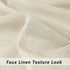 FMFUNCTEX Linen Sheer Curtains Living-Room 84inch Long Modern Semi Sheer Window Panel Drapes for Farmhouse Bedroom Grommet Top, Natural, 55" w 1 Pair 7ft