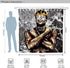 DESIHOM King Shower Curtain Black Art Shower Curtain Mens African American Shower Curtain Inspirational Black People Shower Curtain Polyester 72x72 Inch