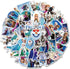 50Pcs Frozen Stickers Waterproof Vinyl Stickers for Water Bottle Luggage Bike Car Decals Anna and Elsa Stickers for Kids(Frozen)