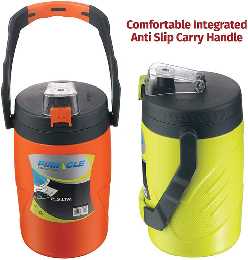 Reusable Insulated Water Jug 85oz Leakproof Portable Water Jug Insulated Water Jug with Spout Insulated Half Gallon Water Bottle Insulated Water Jug for Camping, Picnics, Hiking Sky Blue