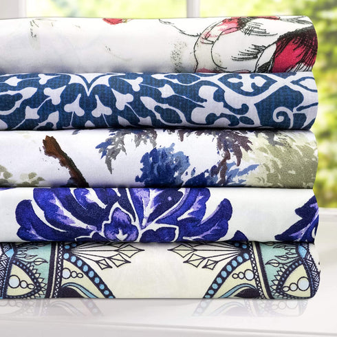 1800 Thread Count Sheet Set Soft Egyptian Quality Brushed Microfiber Sheets Luxury Bedding Set with Flat Sheet, Fitted Sheet, 2 Pillow Cases