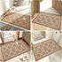 Indoor Door mat? Non-Slip Low-Profile Design Welcome Mat, Durable Floor Mat Trap Dirt and Dust ,Front Door Entryway Rug for Entryway,High Traffic Areas (Brown)