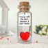 Anniversary Heart Decor Gift for Her and Him - Personalized Valentines Day Gifts - I Love You Presents for Wife and Husband (Red Heart in a Bottle, You're Still the Best Decision I Ever Made)
