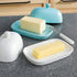 Sweese 306.112 Porcelain Cute Butter Dish with Lid, Perfect for East/West Butter, Black
