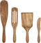 Mad Hungry, As Seen On TV, WKA 51218, 4-Piece Premium Acacia Wood Spurtle Set - Natural