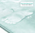 Clara Clark Bathroom Rugs, Ultra Soft Plush Bath Mat for Bathroom, Non-Slip, Velvet Memory Foam Bath Rugs, 20 x 32, Solid Aqua Light Blue