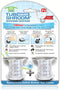 TubShroom Tub Drain Hair Catcher, 2 Pack, Chrome Drain Protector and Hair Catcher for Bathroom Drains, Fits 1.5? 1.75? Bathtub and Shower Drains