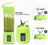 Portable Blender,Personal Size Blender Juicer Cup,Smoothies and Shakes Blender,Handheld Fruit Machine,Ice Blender Mixer Home (green)