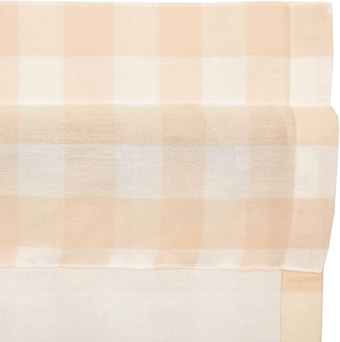 VHC Brands Annie Buffalo Check Tan Door Panel, 72x40