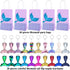 Duufin 40 Pieces Mermaid Party Favors Set Including 20 Packs Mermaid Party Bags Paper Gift Bags and 20 Pieces Flip Sequin Mermaid Tail Keychains for Mermaid Themed Party