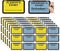 Legal Yellow Plaintiff's Exhibit Blue Defendant's Exhibit Stickers 1.65 X 1 Inches - Color-Coded Exhibit Labels 400 Stickers Per Pack