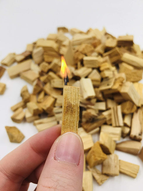 Alternative Imagination Premium Palo Santo Holy Wood Incense Chips, for Purifying, Cleansing, Healing, Meditating, Stress Relief. 100% Natural and Sustainable, Wild Harvested. (1/2 Pound)