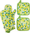 SUSHOW Cotton Oven Mitts and Pot Holders Sets,4-Piece Set,Kitchen Oven Gloves,BBQ Gloves,Pot Holders for Kitchen,Hot Pads ,Heat Resistant with Lining,Cooking Gloves for Cooking Baking Grilling