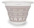 Camco White/Taupe Collapsible Utility/Laundry Basket Perfect for Homes, Boats, and RVs Easy Grip Carrying Handles - Foldable for Compact Storage,small - 51951