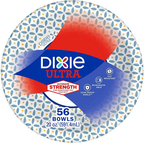 Dixie Ultra Heavy Duty Paper Bowls, 56 Count, 20 Ounce (1 Pack)