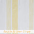 Central Park Sheer Yellow and White Stripe Farmhouse Curtains Boucle Linen Window Curtain Panel Pairs Yarn Dyed Woven 63 Inches Long for Living Room Bedroom 2 Pack Rod Pocket Rustic Living Panels