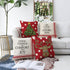 Christmas Pillow Covers 18 x 18 Inch Set of 4 Farmhouse Hug Pillowcase Christmas Tree Elk Winter Throw Pillows Living Room Decoration Home Decorative Sofa Pillowcase