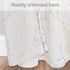 Curtains Semi Sheer Window Curtains Tree Branches Drapes Linen Panels Grommet Window Curtains for Bedroom, Living Room, Laundry, Nursery 50 — 63 Inches 2 Panels White Yellow and Gray