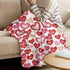 Gogobebe Flannel Fleece Throw Blanket for Sofa Couch Bed Valentine's Day Red and Pink Love Heart Soft Cozy Lightweight Blanket for Adults/Kids 39x49inch