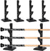 2 Set Wizard Wand Holder Wood Wand Display Stand Magic Wand Display Holder for Wand, Knife, Dagger, Table Counter Shelf Home or Office Display, Halloween Decor, Black (3 Tiers)