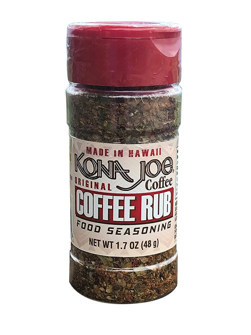 Kona Joe Coffee Rub Food Seasoning, All Natural Spices for Grilling and Seasoning Seafood, Beef or Chicken (1.7 oz)