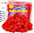 Veroave 150 Pieces Pom Poms 1 Inch Red,Small Pom Poms for Crafts,Fuzzy Balls,Puff Balls,Arts and Crafts Pom Poms Balls for DIY Art Creative Crafts Decorations…